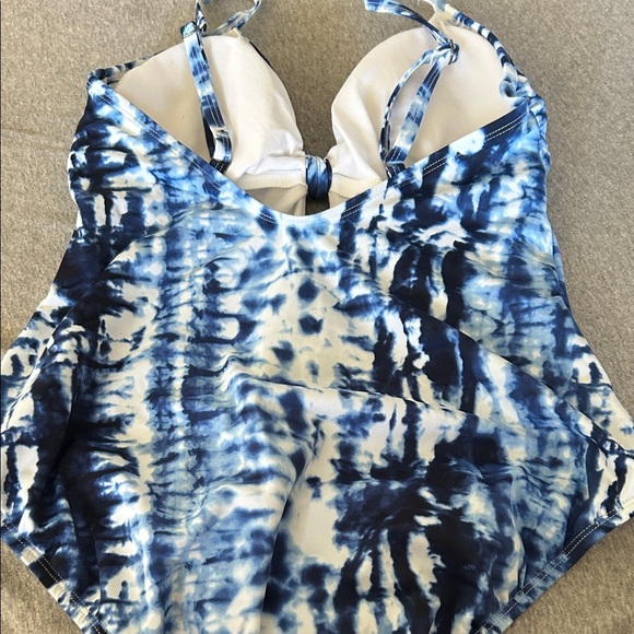 Blue Tie-Dye Swimsuit - Picture 2 of 3